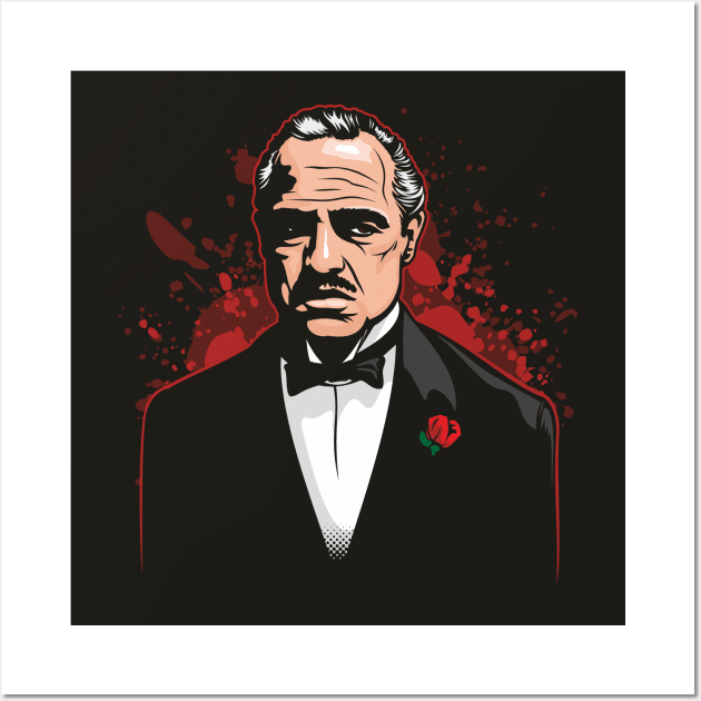 Don Vito Corleone Wall Art by Jamie Lee Art
